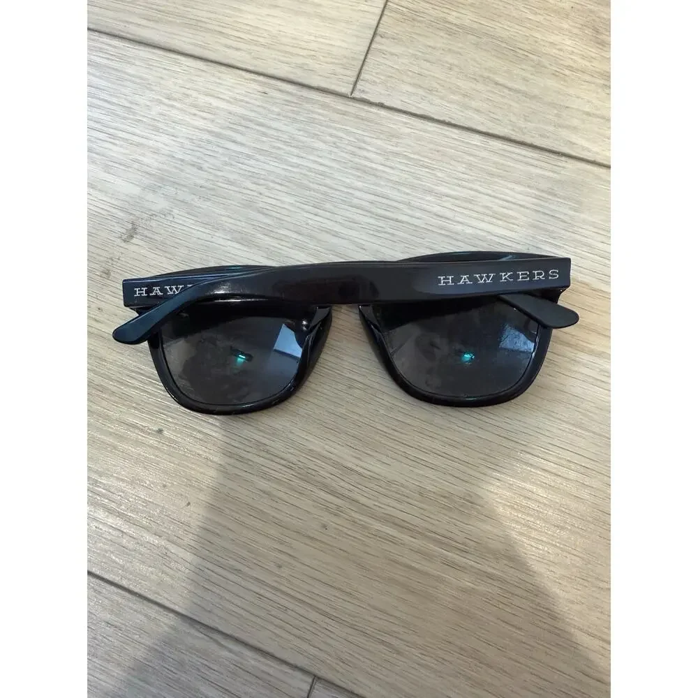 Hawkers black frame polarized sunglasses.